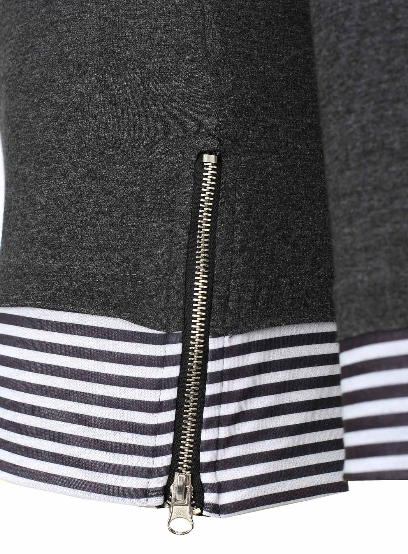 Longsleeve mit seitlichem Zip Stripe Crack